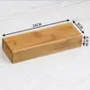 Caja Rectangular de Madera con Tapa, Múltiples Tamaños, Caja de Almacenamiento de Madera Maciza y Bambú, Caja para Pulseras y Joyería de Bambú, Caja de Almacenamiento de Escritorio
