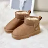 Botas de Nieve de Invierno para Niños 2026, Zapatos de Algodón Bajos sin Cordones para Niños y Niñas, Zapatos Cálidos Engrosados para Niños Mayores
