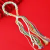 Cordão para Bolsa com Pingente de Franja Mãos em Oração Estilo Antigo Original de Alta Qualidade para Homens e Mulheres Tricô à Mão Fio de Algodão do Tibete Alto Padrão