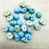 Cuentas de Manzana Pintadas 3D de Dibujos Animados Acrílico Medio Manzana Cuentas Sueltas Cadena para Teléfono DIY Cadena para Bolsa Accesorios