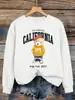 Para la Mejor Esperanza, Sudadera para Mujer con Estampado de Oso Lindo, Suéter Casual de Cuello Redondo, Estilo Urbano de Otoño