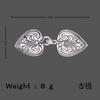 Hebilla de Broche Retro China para Chal de Mujer, Hebilla Creativa Hueca para Pañuelo de Seda, Hebilla Decorativa para Cinturón de Ropa de Viaje, Broche Antideslizante