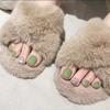 J0091 Wearable Fresh Green Toenail Fake Nail Stickers Adesivos de unha removível Produtos acabados atacado