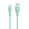 Cabo de Dados de Silicone Transfronteiriço Adequado para Celulares Apple, Xiaomi, Huawei e Android Tipo-C, Cabo de Carregamento Super Rápido
