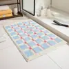 Alfombra de cabecera flocado transfronteriza, Alfombra gruesa tufted para cabecera de dormitorio, Alfombrilla para ventana salediza de sofá, Alfombrilla de suelo absorbente de agua antideslizante para baño