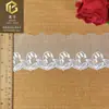 Renda Bordada Solúvel em Água Malha Branca de Seda Leite Código de Barras Lolita Acessórios para Roupas Infantis 7cm Estoque Pronto Atacado