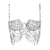 Cadena corporal con diamantes de imitación, creativa, de varios colores, curvada, multicapa, accesorios europeos y americanos, cadena corporal 06