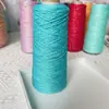 Hilo de burbujas mágico de doble luz hilo hueco hilo hecho a mano oso de peluche muñeca hilo de seda brillante
