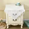 Toalha de Mesa Renda Capa de Sofá com Toque de Luxo Leve, Capa Antiderrapante para Encosto de Sofá Off-White, Toalha de Mesa Atmosfera Retro para Fotografia
