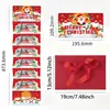 2026 Nuevo Billete de Dólar de Papá Noel Transfronterizo Ranura para 10 Tarjetas Sobre Rojo Caja de Dinero para Fiesta Sorpresa de Navidad