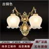 Novo lustre estilo europeu para sala de estar, iluminação criativa vintage, quarto estilo americano, estudo simples, lustre de ferro para sala de jantar