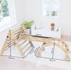 Rack de escalada infantil interno de madeira jardim de infância bebê brinquedos de treinamento físico dobrável cremalheira triângulo infantil