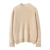Otoño e Invierno Nueva Camiseta Básica de Cuello Medio Retorcida para Mujer Estilo Coreano Jersey Suéter Cálido Suéter 100% Cachemira Pura para Mujer