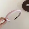 Faixa de Cabelo Colorida de Tricô Twill com Borda Fina Estilo Coreano Simples para Mulheres, Versátil para o Dia a Dia, Faixa de Cabelo Alta, Grampo, Acessório de Cabelo, Novo Modelo
