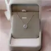 Collar corto de seis garras con una piedra blanca de diamante para mujer, colgante de circonita individual japonés y coreano, cadena para la clavícula versátil para novia