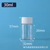 Botellas de Plástico Transparentes de Boca Ancha Disponibles Botellas Dispensadoras de PET para Líquidos y Sólidos Botellas Pequeñas para Medicina 30ml Botellas de Almacenamiento para Cuentas