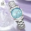 Reloj Sk Shengke de Acero Inoxidable Resistente al Agua K0213L para Mujer Moda Transfronteriza Nicho Reloj para Mujer Reloj de Dama