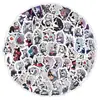 100 piezas transfronterizas más vendidas de dibujos animados personaje de jefe extremadamente malvado loona pegatinas de graffiti decorativas para vaso de agua computadora pegatinas para patineta