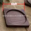 Posavasos Creativo de Madera Maciza Grabado de Logo Bandeja de Té Personalizada de Madera Soporte para Tazas Esterilla de Té Posavasos de Madera para Té Almohadilla Térmica Japonesa