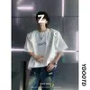 Camiseta de manga corta para hombre, versátil nuevo estilo americano de alta calle para verano, marca de moda para adolescentes, top casual de corte holgado con cuello redondo, algodón
