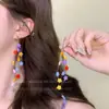 Vacaciones en la Isla~Pendientes Exagerados de Paja con Estrellas de Mar para Mujer 2025 Nuevos Pendientes de Botón Estilo Vacaciones en la Playa junto al Mar