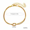 Venta Caliente Europea y Americana Cadena de Hueso de Serpiente Trenzada de Doble Capa Simple Pulsera Versátil Lisa de Lujo Ligero Accesorios de Joyería para Mujer Joyería para Manos Venta al por Mayor