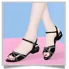 Sandalias Sw de Tira Plana para Mujer con Tacón Grueso, Versátil Color Negro, Primavera/Verano 2026, Cómodas, Elegantes, Estilo Socialité, Talla 41