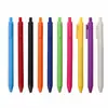 Canetas Promocionais Retráteis Coloridas, Refis de Caneta Esferográfica Coloridos Macaron Personalizados, Refis 0.7mm, Brindes Corporativos Personalizados para Exportação