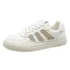 Zapatos Blancos Mujer 2024 Verano Nuevos Tenis Planos Estilista Estudiantes Delgados Modernos Deportivos Casuales