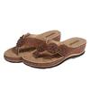 Sandalias Florales de Verano de Nuevo Estilo con Costuras, Chanclas de Suela Gruesa, Chanclas de Playa Retro
