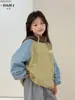 Chamarra con Capucha para Niñas Yojia Invierno 2025 Estilo Nuevo Cálida Ropa para Niños Grandes Top Forro Polar Ropa de Invierno para Niños
