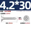 Tornillos Autorroscantes Avellanados Gb846 Acero Inoxidable 304 Cabeza Plana Phillips Tornillos para Madera Extendidos M2.9M3.5M4.2M5.5