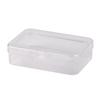 Caja de plástico PP rectangular, caja de almacenamiento rectangular, caja de almacenamiento transparente para piezas, caja de embalaje de productos pequeños, venta al por mayor