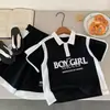 Traje de Manga Curta para Meninos Verão 2026 Novo Roupa Esportiva Infantil Roupa de Verão para Meninos Camisa Polo Waffle Roupa Infantil