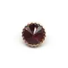 Botón de diamante de vidrio de color de fábrica para camisa de punto para hombre y mujer botón de diamante plástico botón redondo de encaje alto