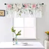 Cortinas de Ventana, Cortinas de Puerta, Cortinas de Café, Cortinas a Prueba de Polvo para Gabinete de Fregadero de Cocina con Diseño de Margarita Silvestre de País de Amazon Transfronterizo