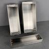 Gabinete de Desinfección de Acero Inoxidable 304 Canasta para Palillos Cuchillo, Tenedor y Cuchara Caja de Almacenamiento para Vajilla Malla de Drenaje Lavavajillas de Cocina Jaula para Palillos