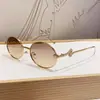 Gafas de Sol Metálicas Redondas Estilo Hip-Hop Moda Europea y Americana Forma de Serpiente Dorada Y2K Sexy Populares Gafas de Sol Transfronterizas