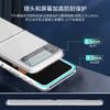 Para Samsung zflip4 Funda para Teléfono Transparente Galaxyzflip3 Anti-Arañazos Antideslizante Cubierta Protectora Plegable Arriba y Abajo