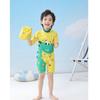 Traje de baño para niños, Traje de baño de una pieza con capucha de dibujos animados para niño, Traje de baño de manga corta para protección solar en la playa para niños grandes, medianos y pequeños, Traje de baño para bebé niño