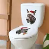 Fun-F1208 Navidad Cebra Burro Divertido Cocina Restaurante Hogar Decoración de Ambiente Pegatina de Pared de PVC