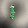 Modelo de 10 yuans Barraca de Jade mercadorias colar de jade pingente Jade Malaio 925 pingente de feijão das quatro estações pingente de jade