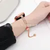 Para Apple Apple Watch S9 Geração iwatch com Cobre Puro e Diamante Metal Folha de Bordo Strap oco