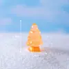 Paisaje en Miniatura Navideño Transfronterizo para Decoración de Árboles, Accesorios de Escena de Nieve, Manualidades de Resina, Adornos Pequeños Luminosos