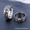 Nuevo anillo de personalidad con calavera tallada punk de moda, joyería, venta directa de fábrica, exclusivo para comercio exterior