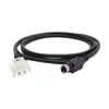 Cable Adaptador de Audio Analógico de Alta Calidad 2P Terminal A 3P Mini Din Conexión Mini Ratón a Mitad de Cable