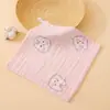Toalla Pequeña Cuadrada de Gasa de Algodón Puro de Fondo Colorido, Toalla para Babas de Bebé, Seersucker Suave Absorbente, Toalla Pequeña para Niños de Guardería
