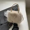 Bolso bandolera nuevo y elegante 2026, bolso de mano de color liso, diseño esponjoso, adecuado para el trabajo y los desplazamientos, bolso de hombro de alta calidad y a la moda