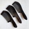 Peine de Cuerno de Yak Negro Peine de Cuerno de Yak Forma Natural Peine de Cuerno Peine de Cuerno de Búfalo Negro Venta al por Mayor Fábrica