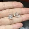 Coleção de Cristal Branco Natural, Contas de Abóbora, Contas de Flor de Maracujá, Acessórios Artesanais, Pulseiras DIY Feitas à Mão, Joias da Moda